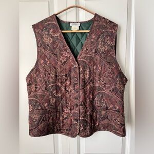 Vintage German boho paisley vest
